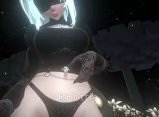 nier automata 2b gives horny lap dance in vrchat