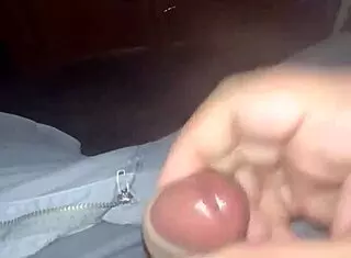 guy masturbates his small 18+ dick