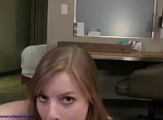 redhead dolly leigh performs blowjob in pov reality scene