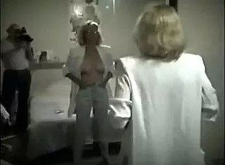 does mature blonde use huge dildo for foot fetish?