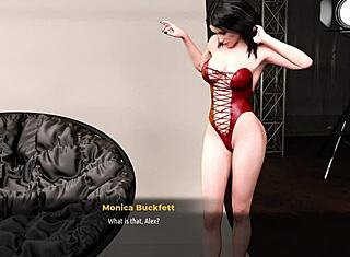 Monica modeluje fascinujúci fotoshooting vo fashion business komikse