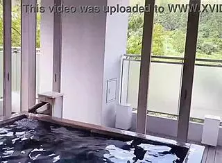 At Akiu Onsen, the buttocks are warmed by hot water immersion. 🛁