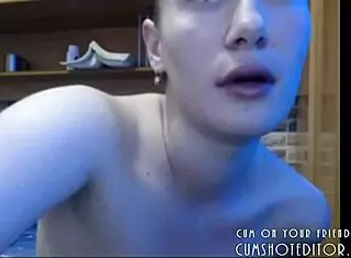 Submissive blonde gags on huge cock passionately