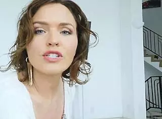 Stepson Spies Stepmom's Big Tits, Gets Caught