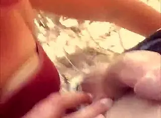 Latina gives deepthroat blowjob in public outdoor setting