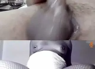 Watch this huge dildo stretch my big pussy on cam