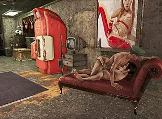 fallout 4 adventure with friend maccready in 3d anime style