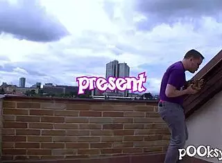 i deepthroat teen 18+ in doggystyle outdoor, bent over and shaved