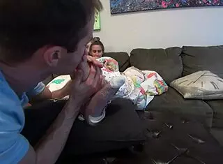 licking my hot neighbours perfect pink soles feels amazing