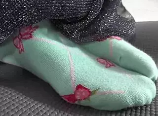 Restrained Woman Tickles Sole With Feet Fetish