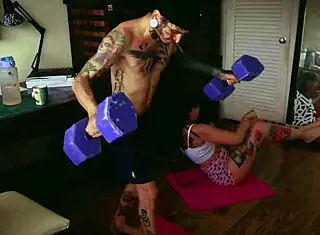 Wow, training with my stepsister leads to her squeezing my milk!