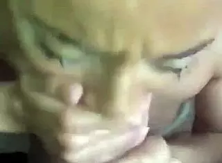 Teanna Trump gives a sloppy blowjob to big black cock while nude