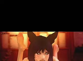 I watch Ahri hentai, but it's so hot.