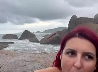 man, that seaside anal pounding was wild with a hot creampie finish! 😈