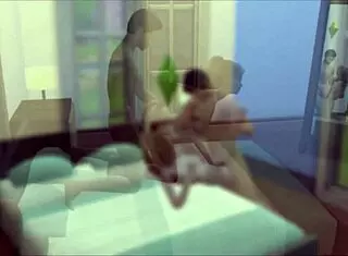 Watch this hot blonde with big tits getting fucked on the sims 4