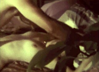 Vintage stedmor fantasi med hårete moden forførelse