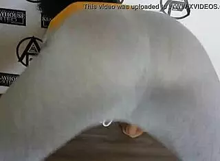 she's shaking her ass and bending over in the playhouse for some doggystyle action.