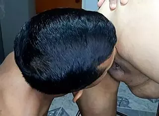 Latina Redhead MILF Whore Gets Pussy Eaten Intensely in Kitchen