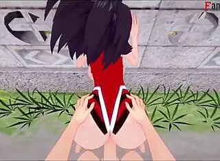 fantasy sex with momo yaoyorozu bent over in streets pov my hero academia