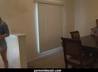 eating the stepdaughter's little pussy in this oral scene