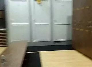 babe pees and masturbates with dildo in gym shower close up