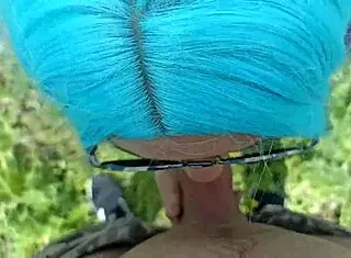 Vulgar student in public park