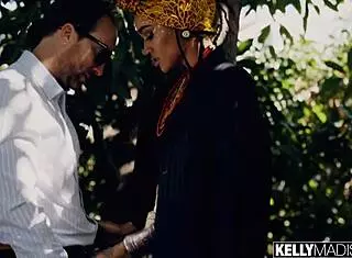 Ebony babe julie kay says, 'take my black ass with your white cock'