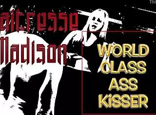 Blond Mistress Makes Slave Kiss And Lick Her Big Ass Worshipfully