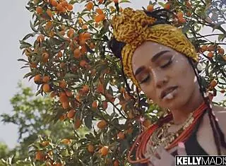 Ebony babe julie kay says, 'take my black ass with your white cock'