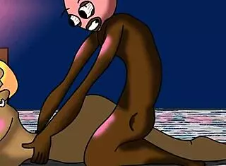 Big Black Booty Fuck Animation in Wild Doggystyle Action