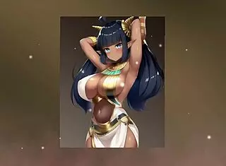 Hentai dark elf in intense game action