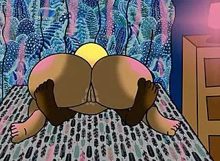 Big Black Booty Fuck Animation in Wild Doggystyle Action