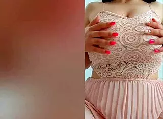 she says, 'playing with my big tits'