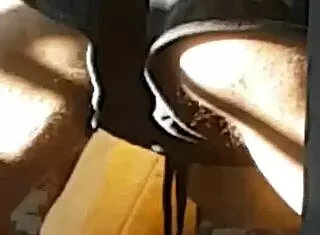 Spying on sister practicing yoga