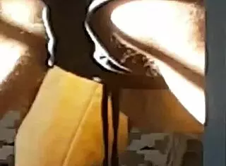 Spying on sister practicing yoga