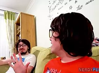 Yorkshire geek pounds and jizzes in brit's mouth?