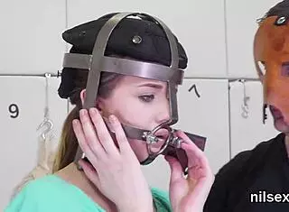 Unusual nympho dragged to anal asylum for wild, uninhibited ass therapy now!