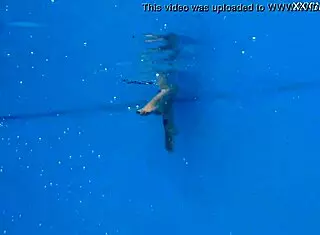 Mimi Cica, get horny underwater and strip naked!