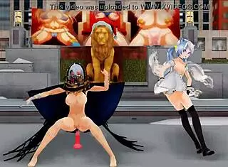 Mmd Damsel And Futanari Sing And Dance