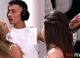 euro babe eating babes ass