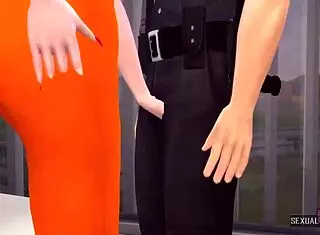 licks tits and masturbates