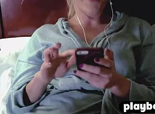 I, sexy blonde with big ass, pleasured myself with amazing sex toy.