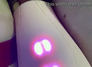 amateur squirts on new toy