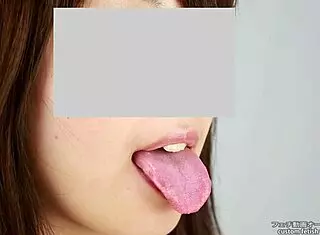 Female tongue fetish explored in wild Japanese scene.