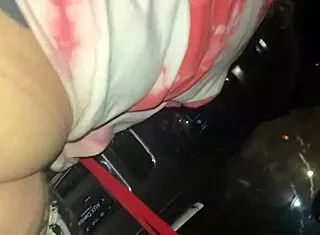 gave her a spin cycle at the laundromat, car sex public interracial with fat big ass 😏