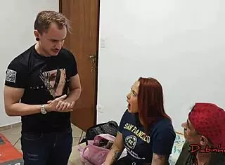 Nicole Romanoff Pays for Tattoo with Pussy Fetish Intro