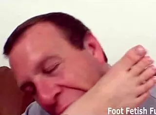 I'll guide you through a sensual handjob with feet involved