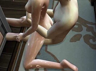 Ung Sims 18+ suger alien-monster kuk!