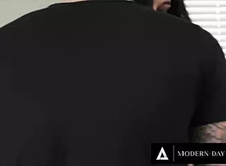 Mona Azar dares the plumber to fuck her hard