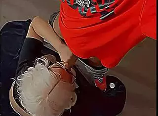 Blonde Barbie Deepthroats Big Black Cock